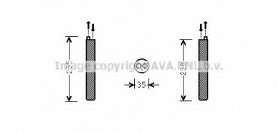 AVA QUALITY COOLING vwd297 -  Осушитель, кондиционер